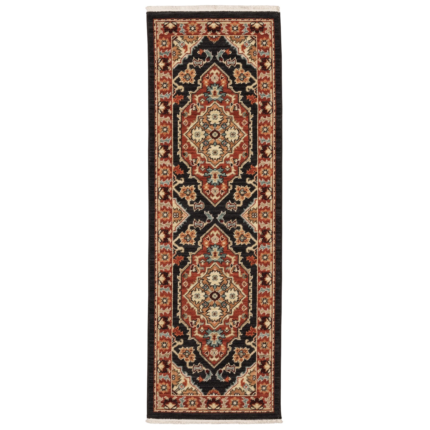 Lilihan 4929A Black Medallion Rug