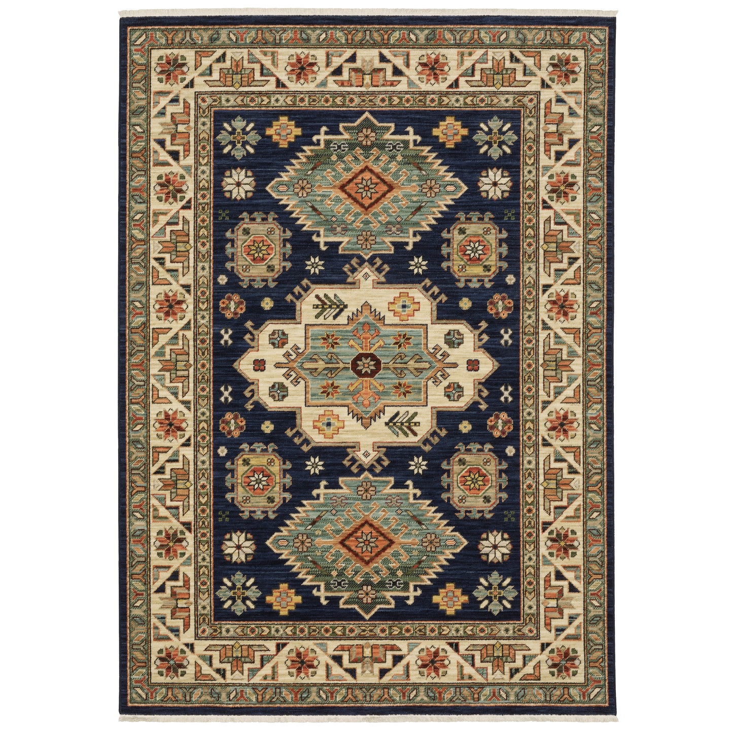 Lilihan 532B6 Navy Medallion Rug