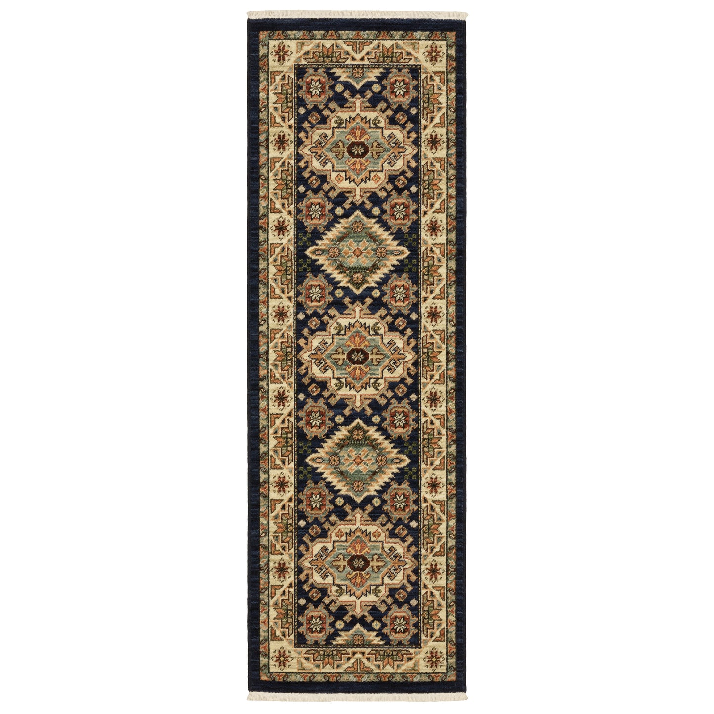 Lilihan 532B6 Navy Medallion Rug