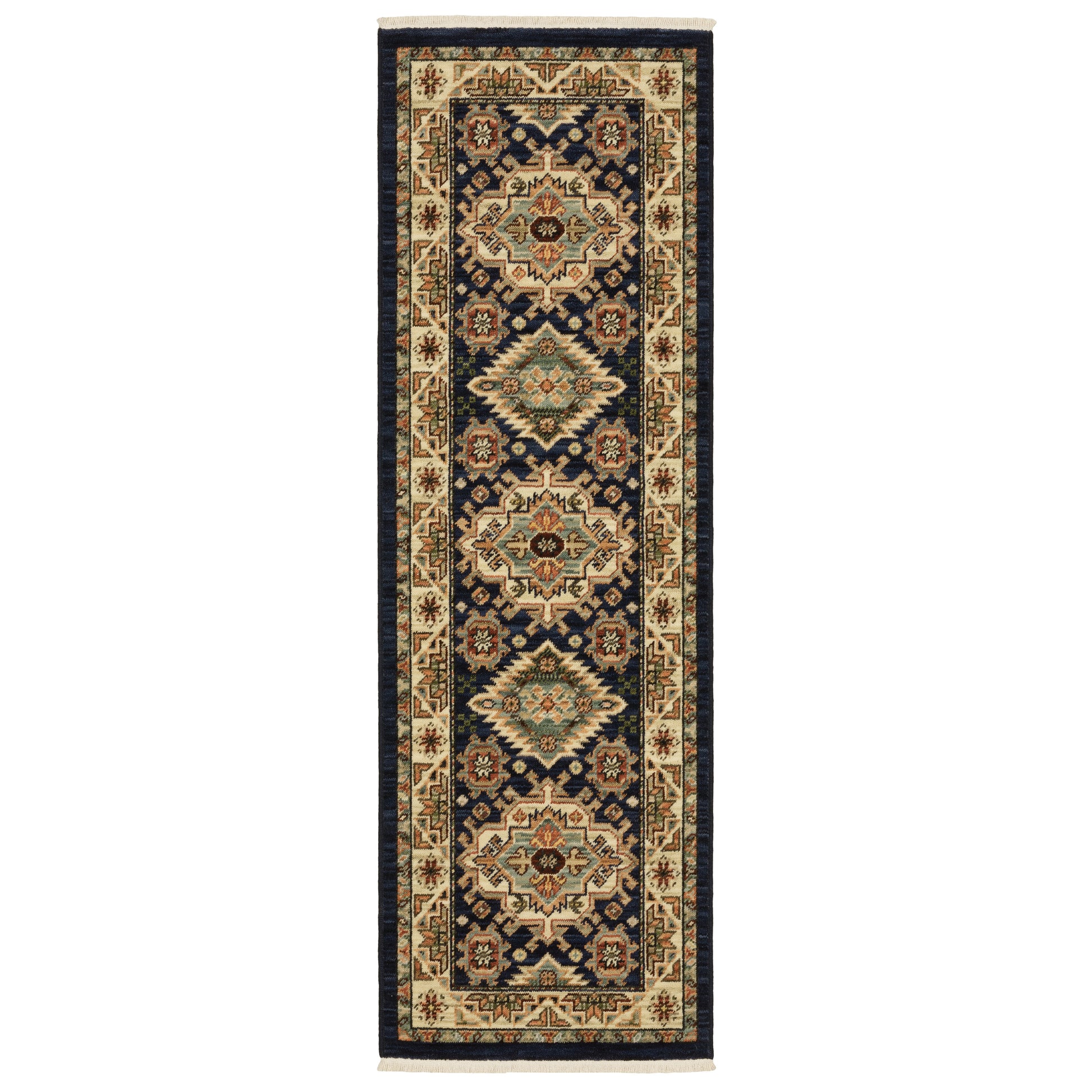 Lilihan 532B6 Navy Medallion Rug