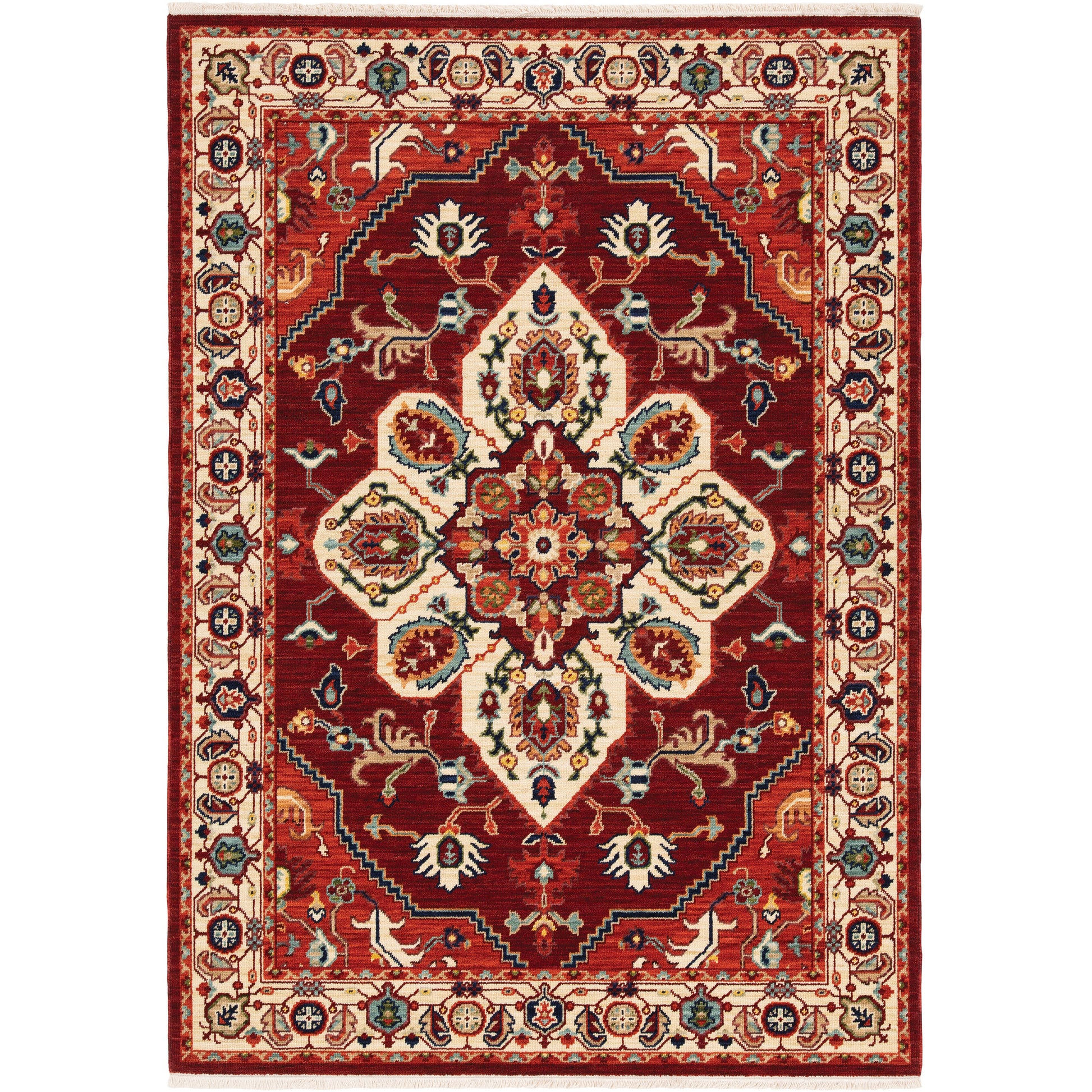 Lilihan 5502C Red Medallion Rug