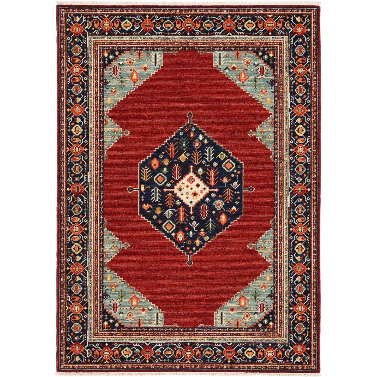 Lilihan 5503M Red Medallion Rug