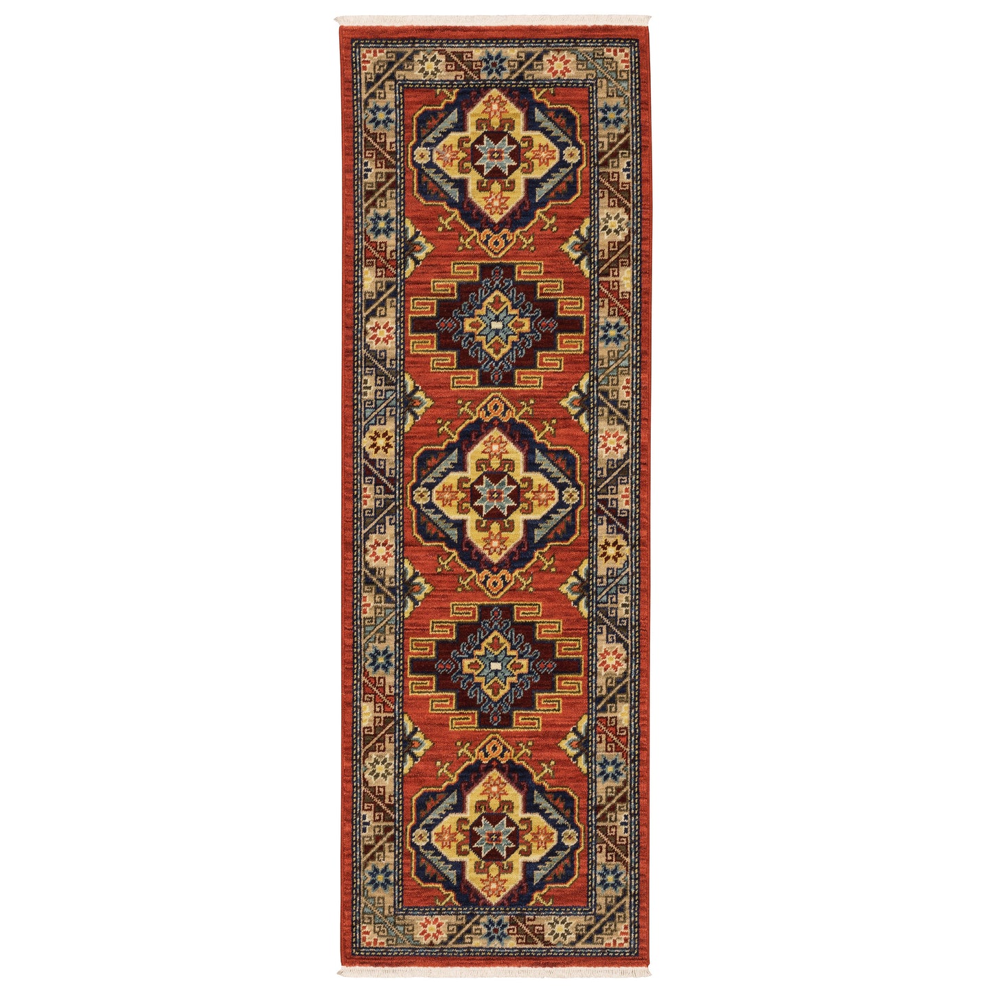 Lilihan 5504P Red Medallion Rug