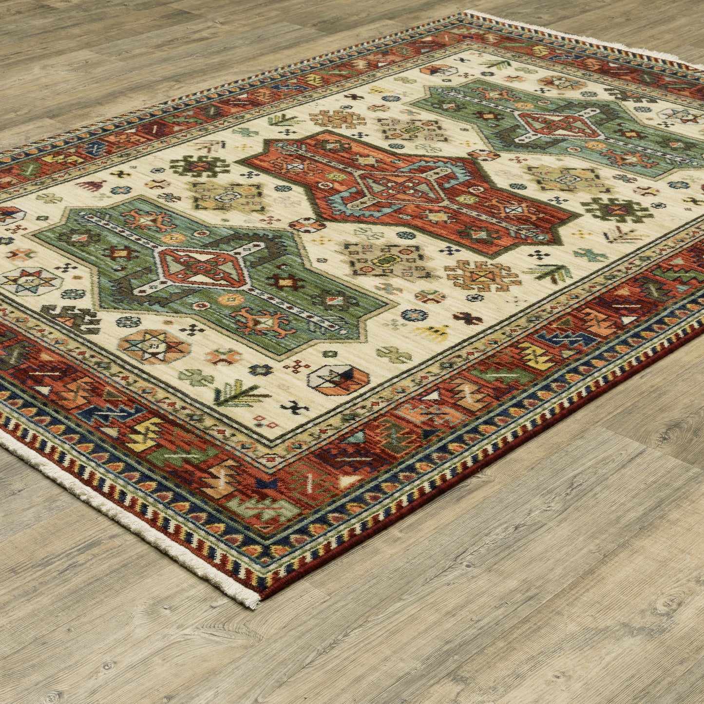 Lilihan 8022R Red Medallion Rug