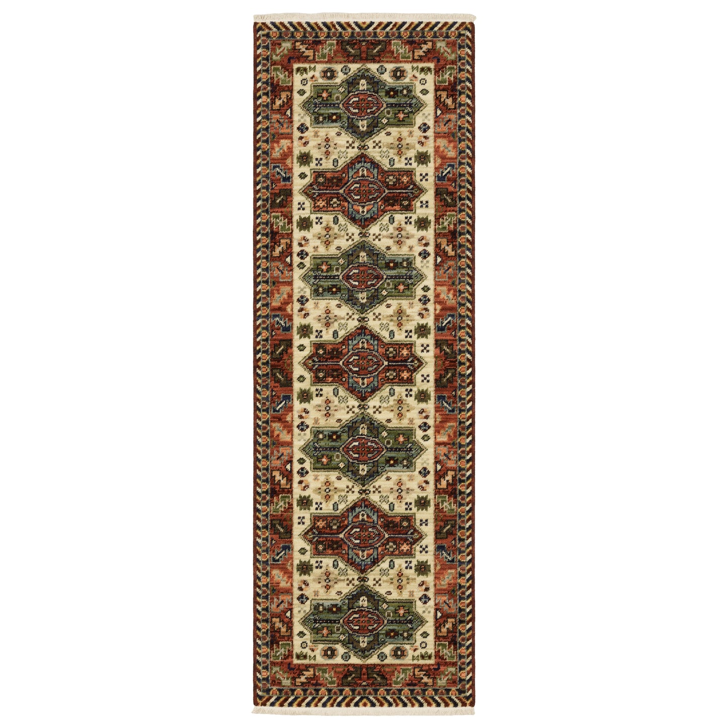 Lilihan 8022R Red Medallion Rug