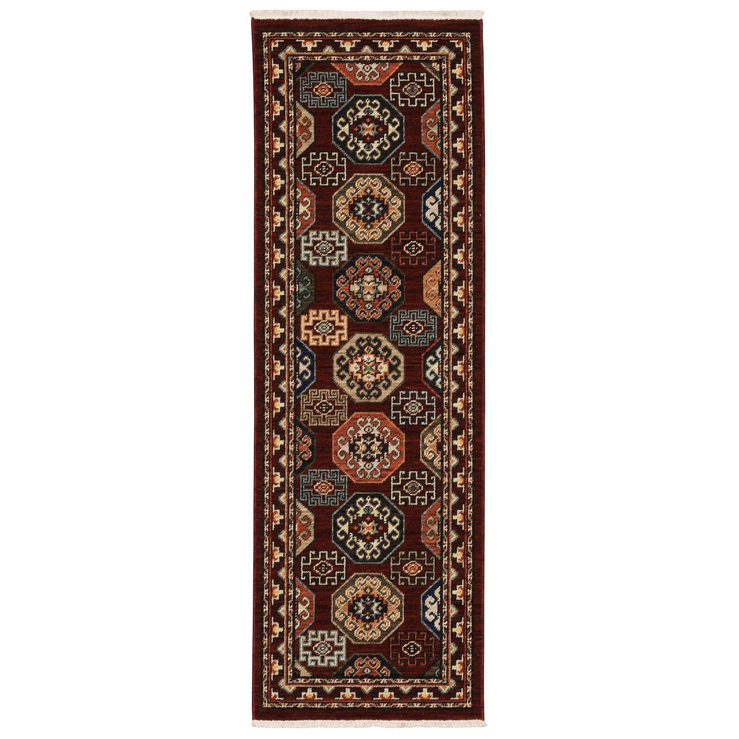 Lilihan 091R6 Red Geometric Rug