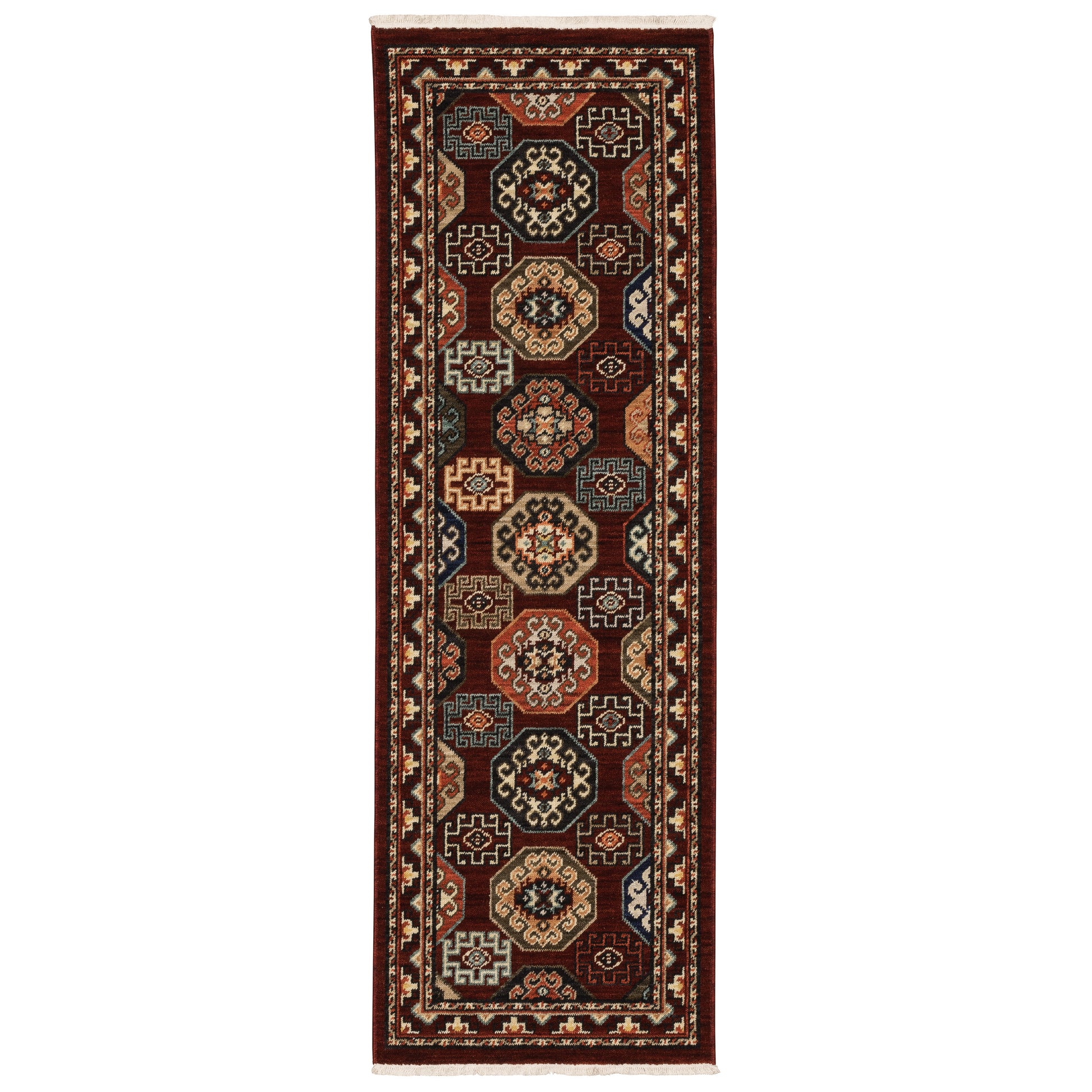 Lilihan 091R6 Red Geometric Rug