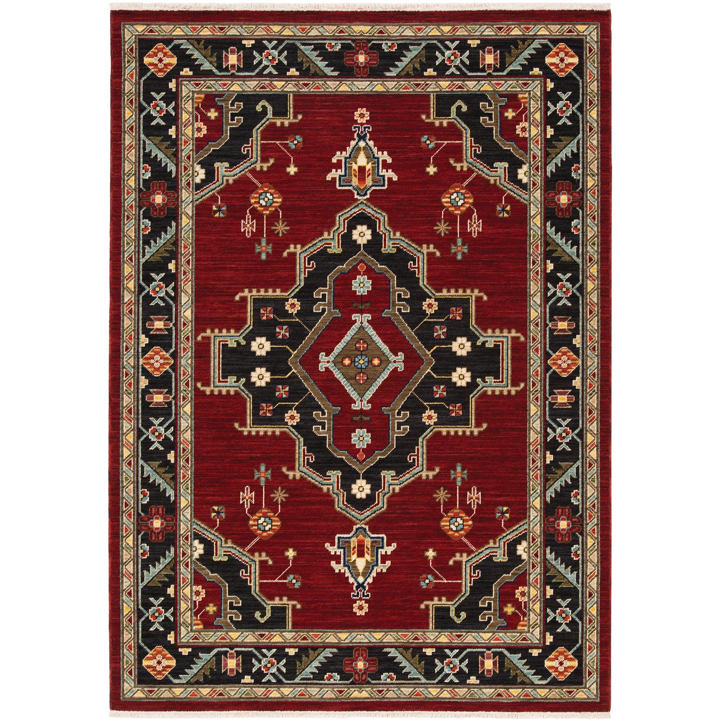 Lilihan 092R6 Red Medallion Rug