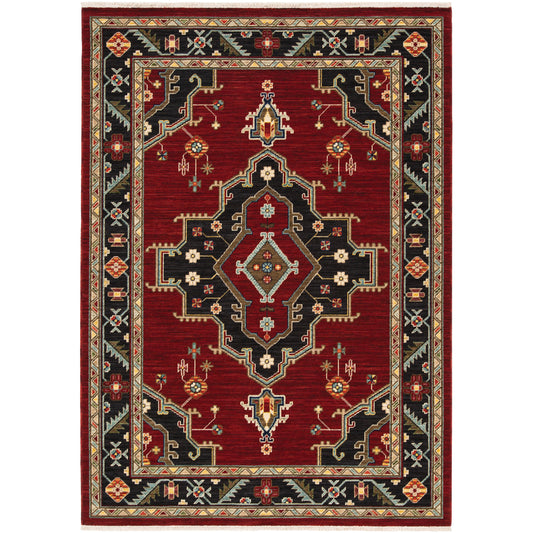 Lilihan 092R6 Red Medallion Rug