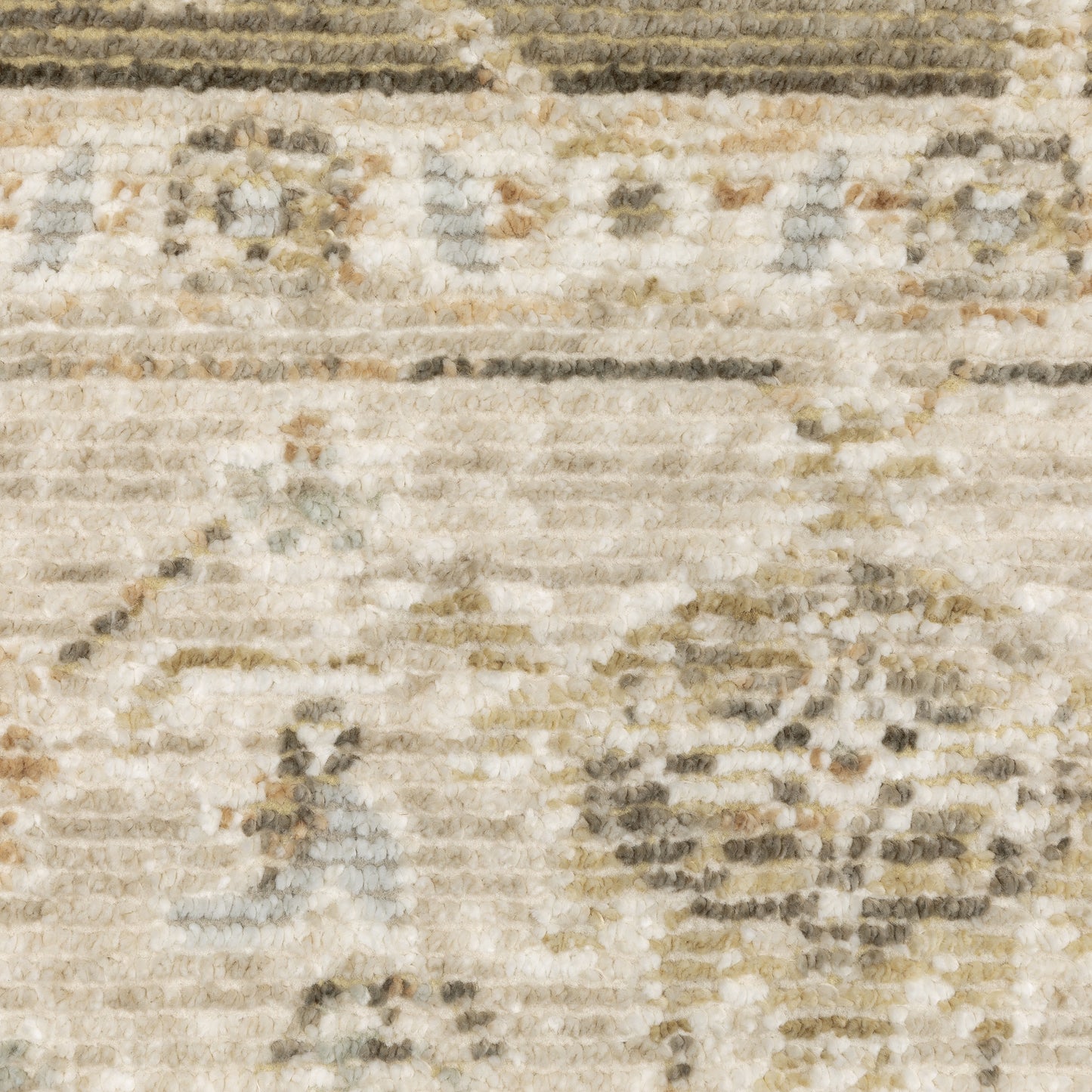 Lola Medallion Brown/ Beige Oriental Cut Pile Rug