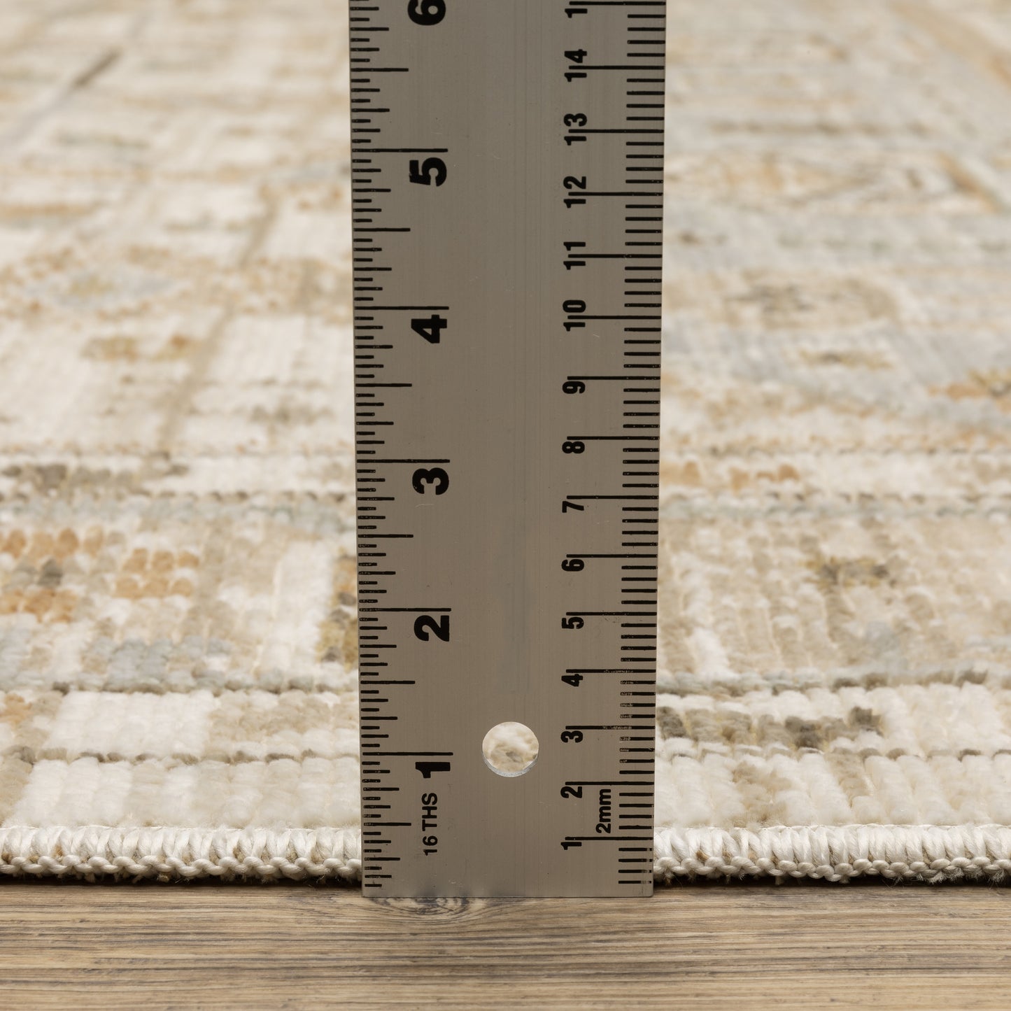 Lola Medallion Blue/ Beige Floral Cut Pile Rug
