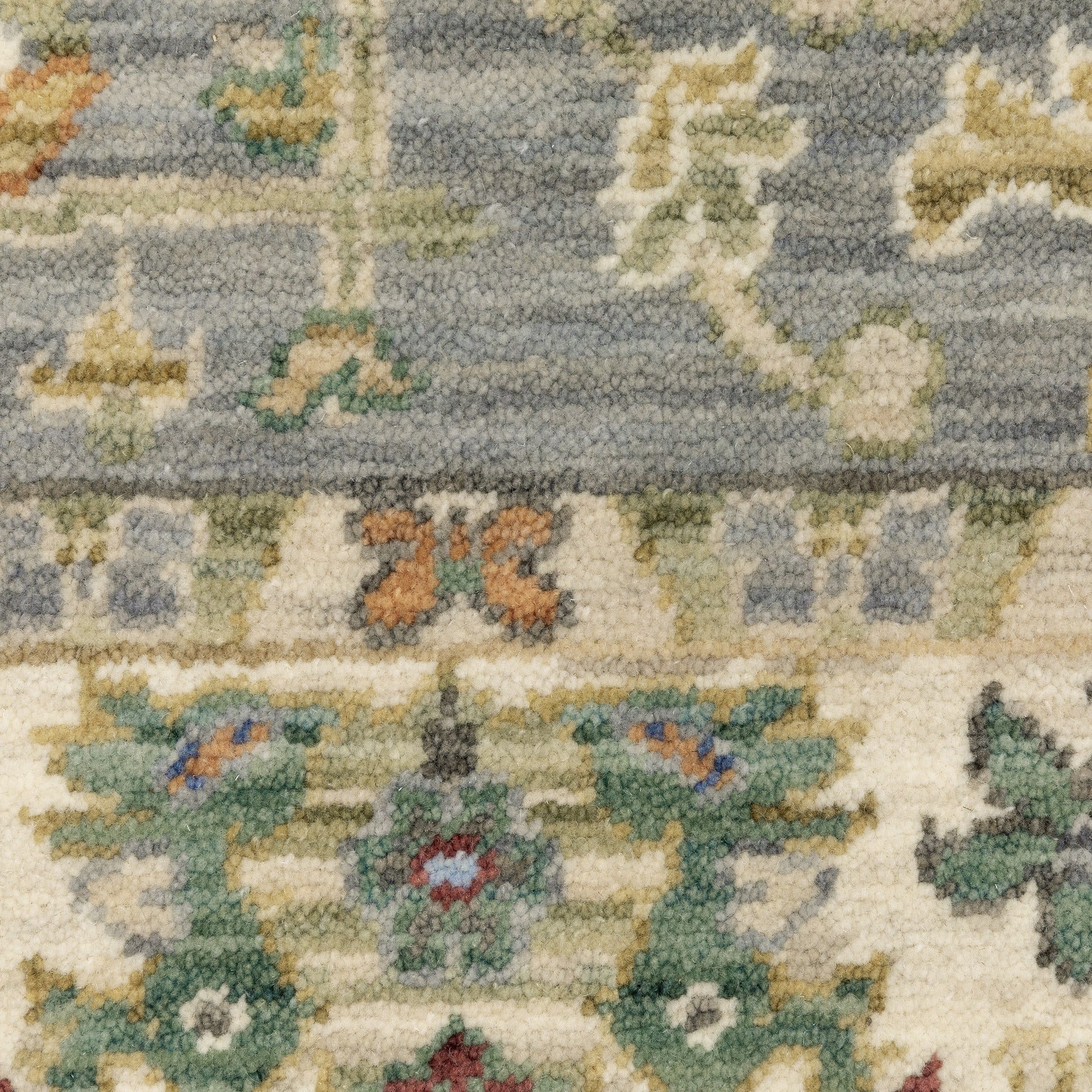 Lucca Oriental Blue/ Multi Cut Pile Rug