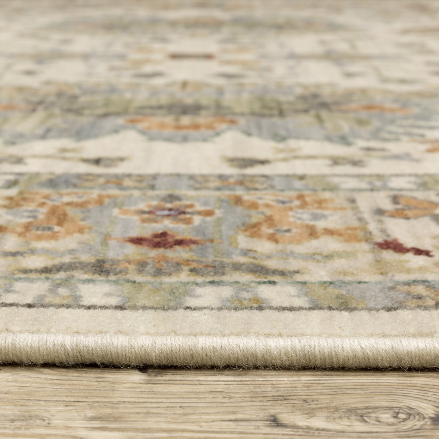 Lucca Oriental Ivory/ Multi Cut Pile Rug