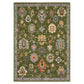 Lucca 2863E Green Floral Rug