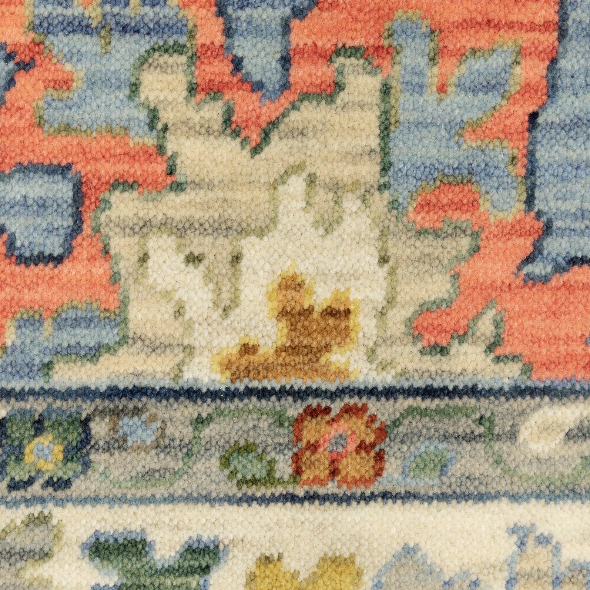 Lucca 2889A Blue Floral Rug