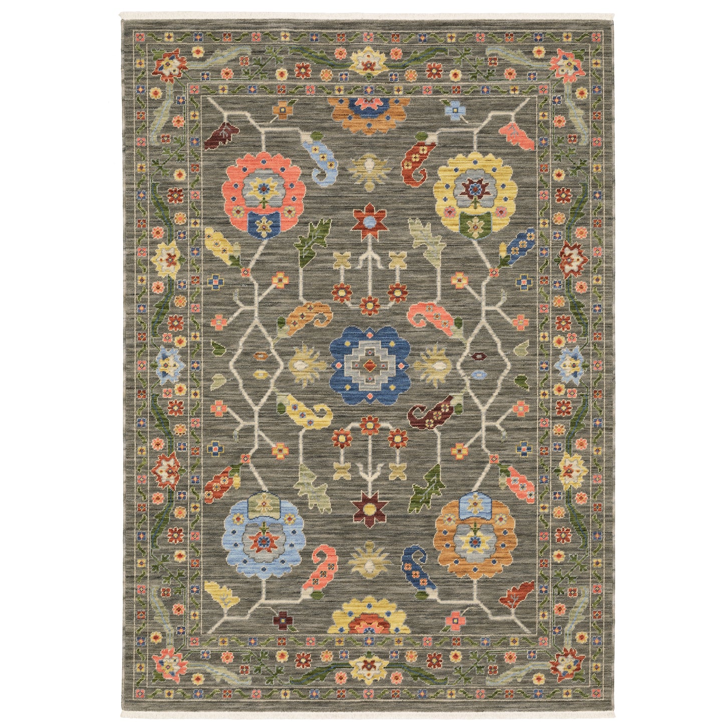 Lucca 5506K Grey Oriental Rug