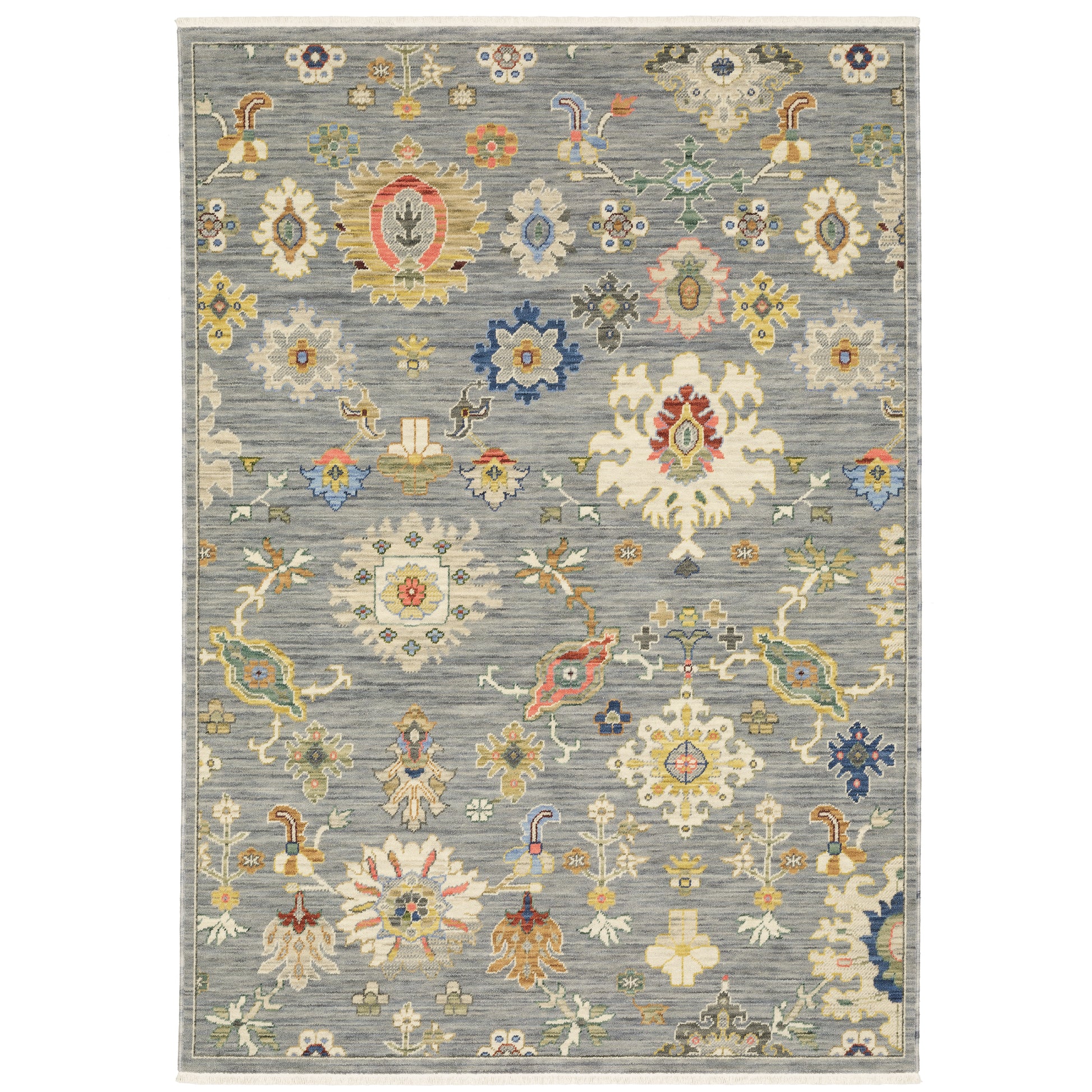 Lucca 5507E Grey Oriental Rug