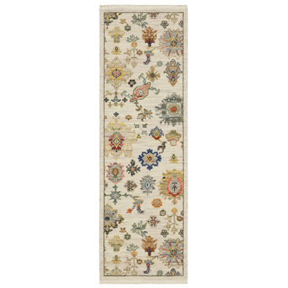 Lucca 5507W Ivory Oriental Rug