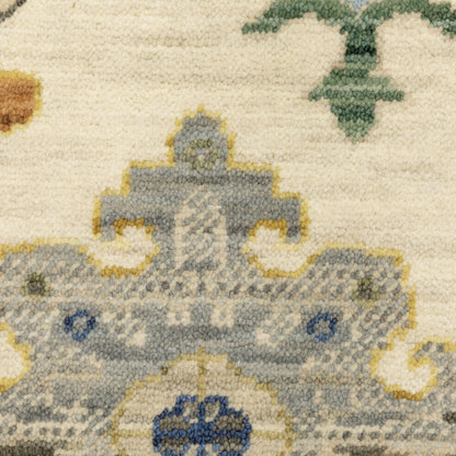 Lucca Oriental Ivory/ Multi Cut Pile Rug