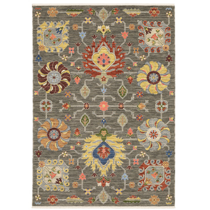 Lucca 8111K Grey Oriental Rug