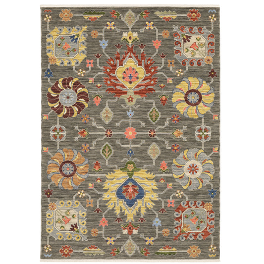 Lucca 8111K Grey Oriental Rug