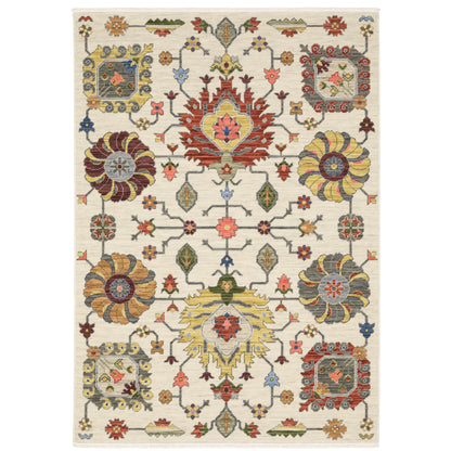 Lucca 8111W Ivory Oriental Rug