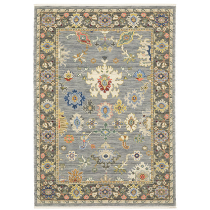 Lucca 846D1 Blue Oriental Rug