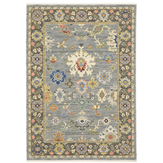 Lucca 846D1 Blue Oriental Rug