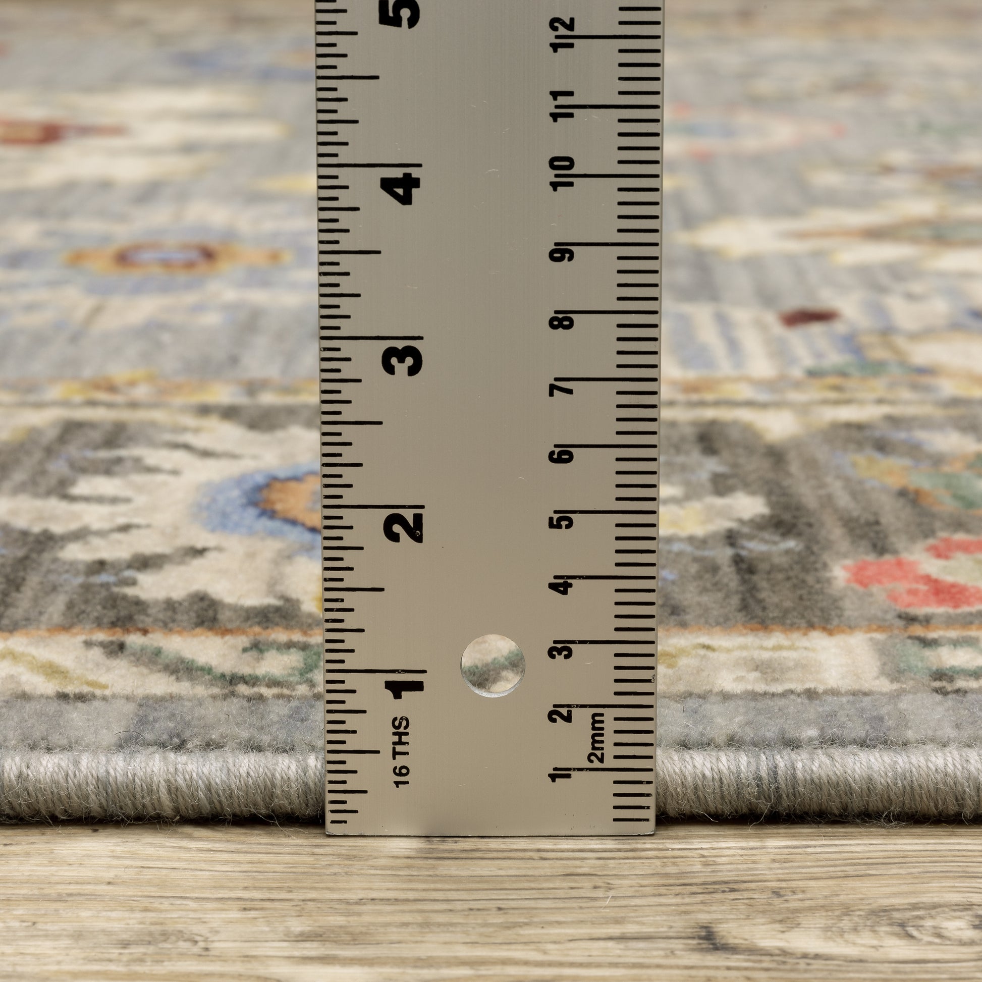 Lucca Oriental Blue/ Multi Cut Pile Rug