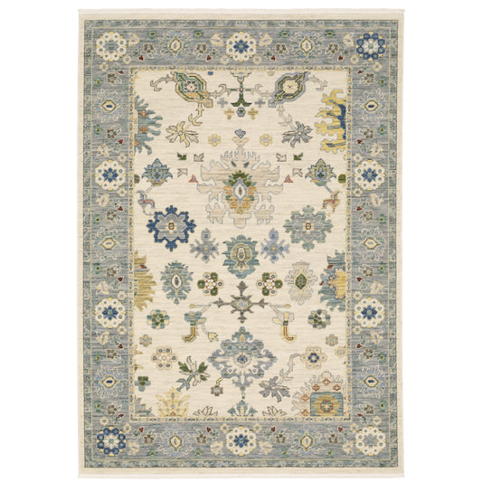 Lucca 846H1 Ivory Oriental Rug
