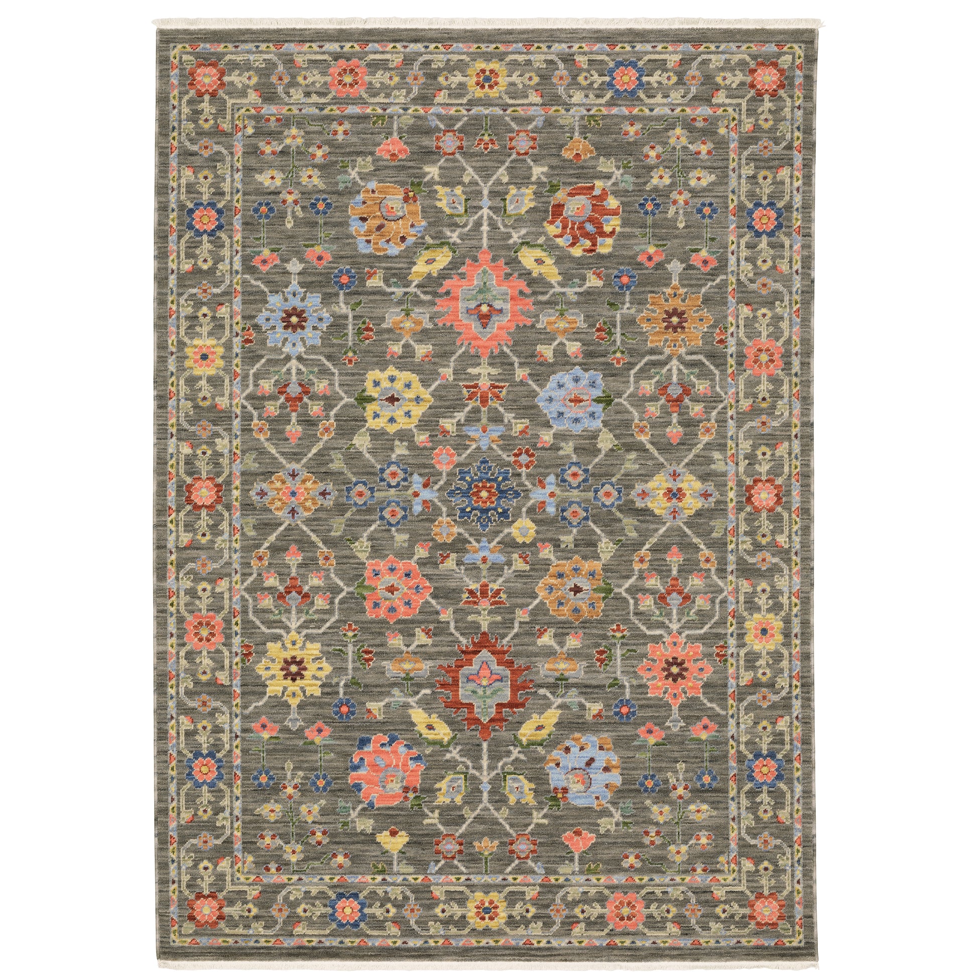Lucca 093K1 Grey Oriental Rug