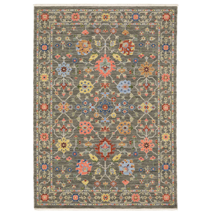 Lucca 093K1 Grey Oriental Rug
