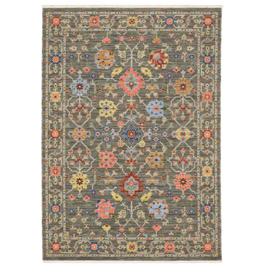 Lucca 093K1 Grey Oriental Rug