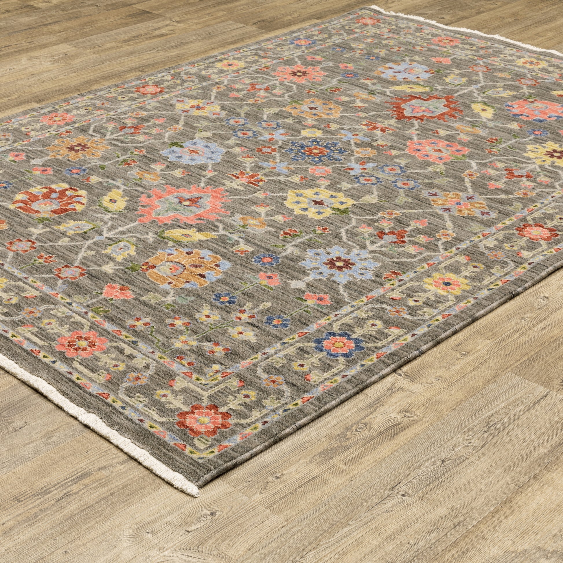Lucca 093K1 Grey Oriental Rug