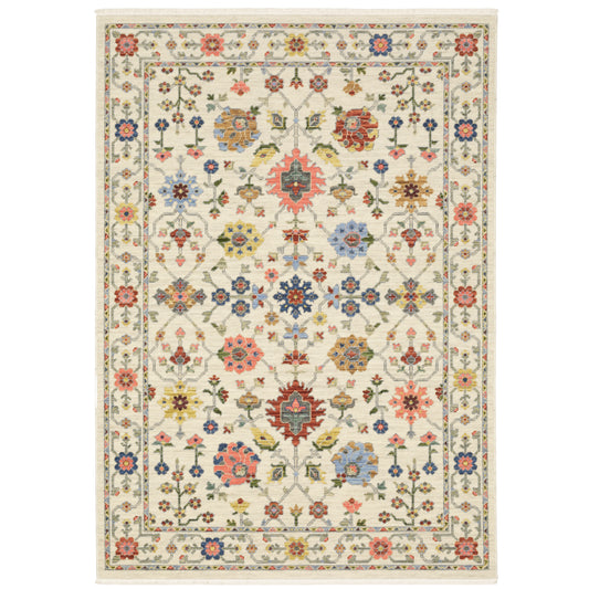 Lucca 093W1 Ivory Oriental Rug