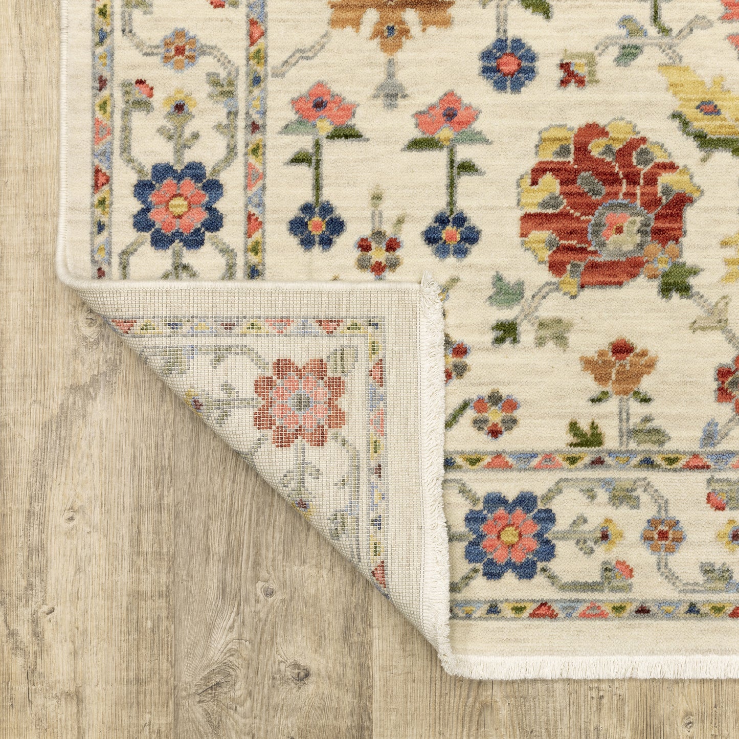 Lucca Oriental Ivory/ Multi Cut Pile Rug