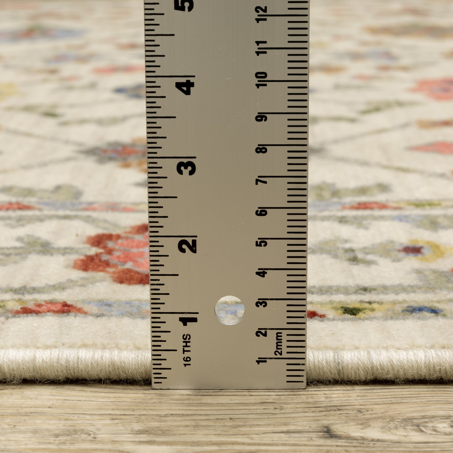 Lucca Oriental Ivory/ Multi Cut Pile Rug