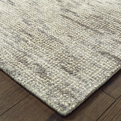 Lucent Solid Stone/ Grey Mixed Pile Rug