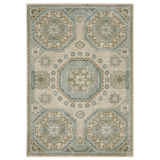 Maeve MAE03 Beige Medallion Rug