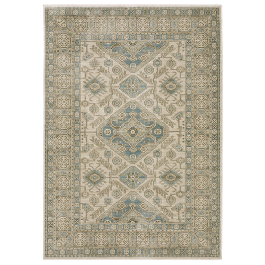 Maeve MAE05 Beige Border Rug