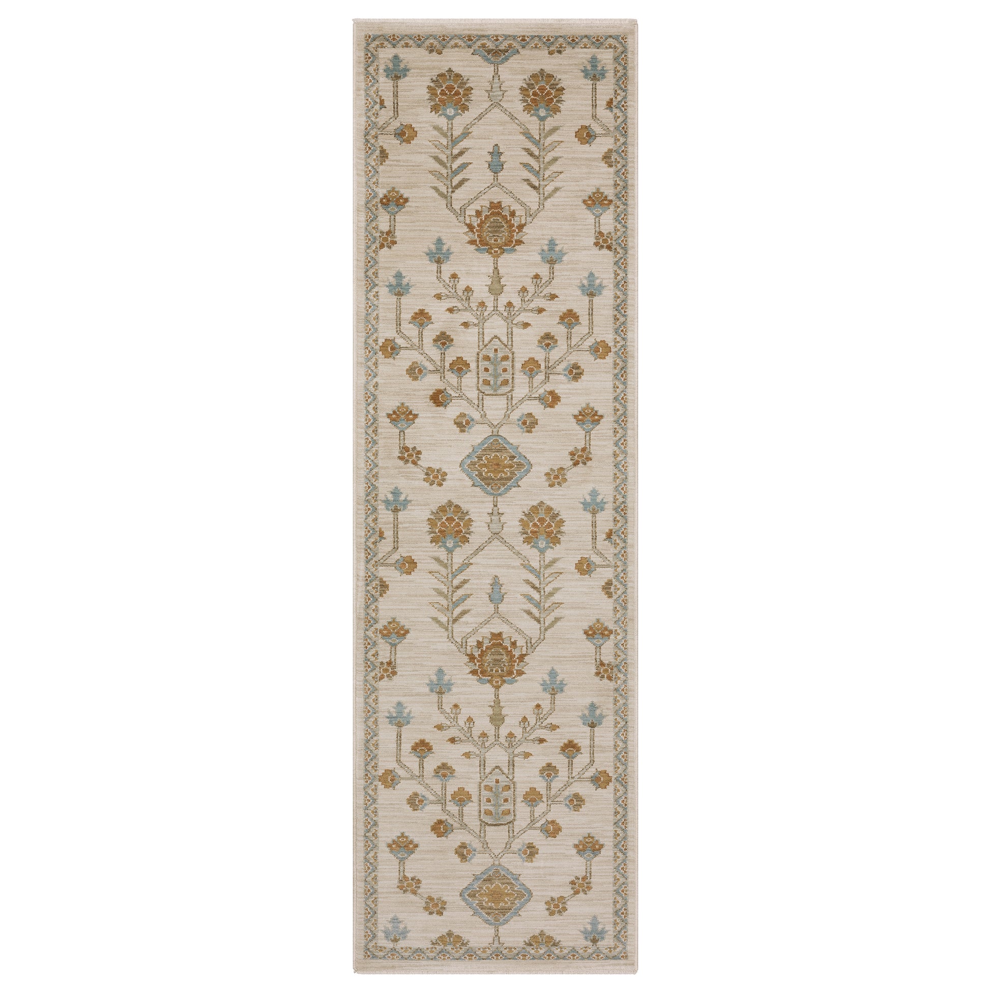 Maeve Mae07 Beige/ Rust Floral Rug