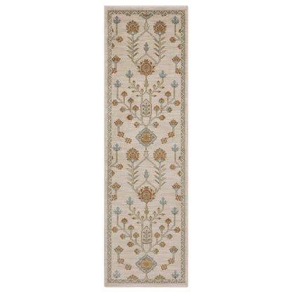 Maeve Mae07 Beige/ Rust Floral Rug