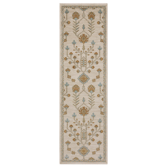 Maeve Mae07 Beige/ Rust Floral Rug