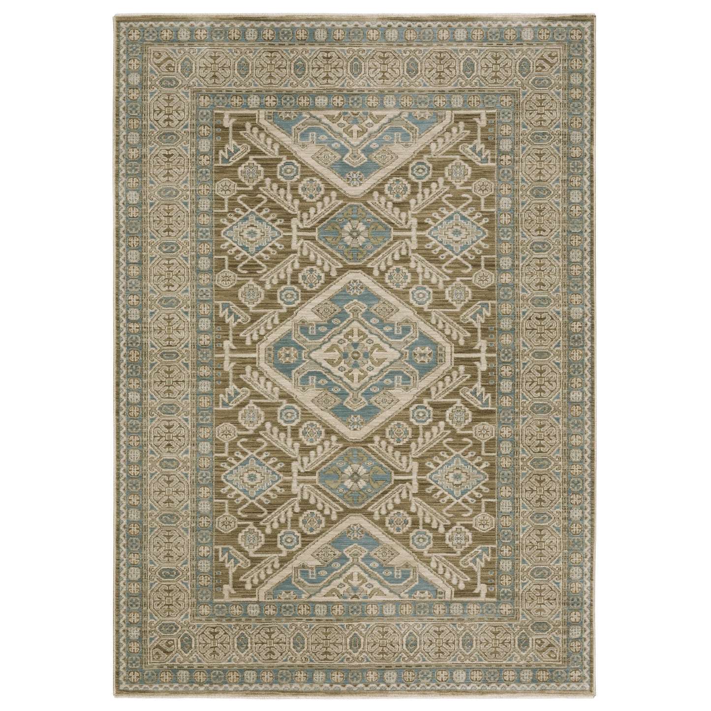 Maeve MAE08 Brown Medallion Rug