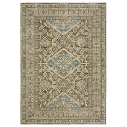 Maeve MAE08 Brown Medallion Rug