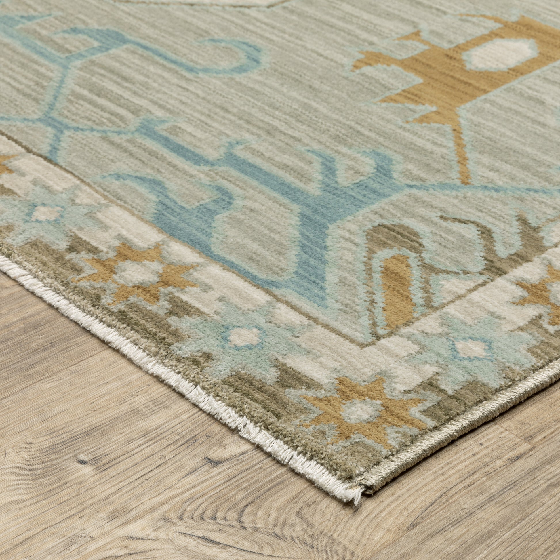 Maeve Medallion Beige/ Grey Southwest/Lodge Cut Pile Rug