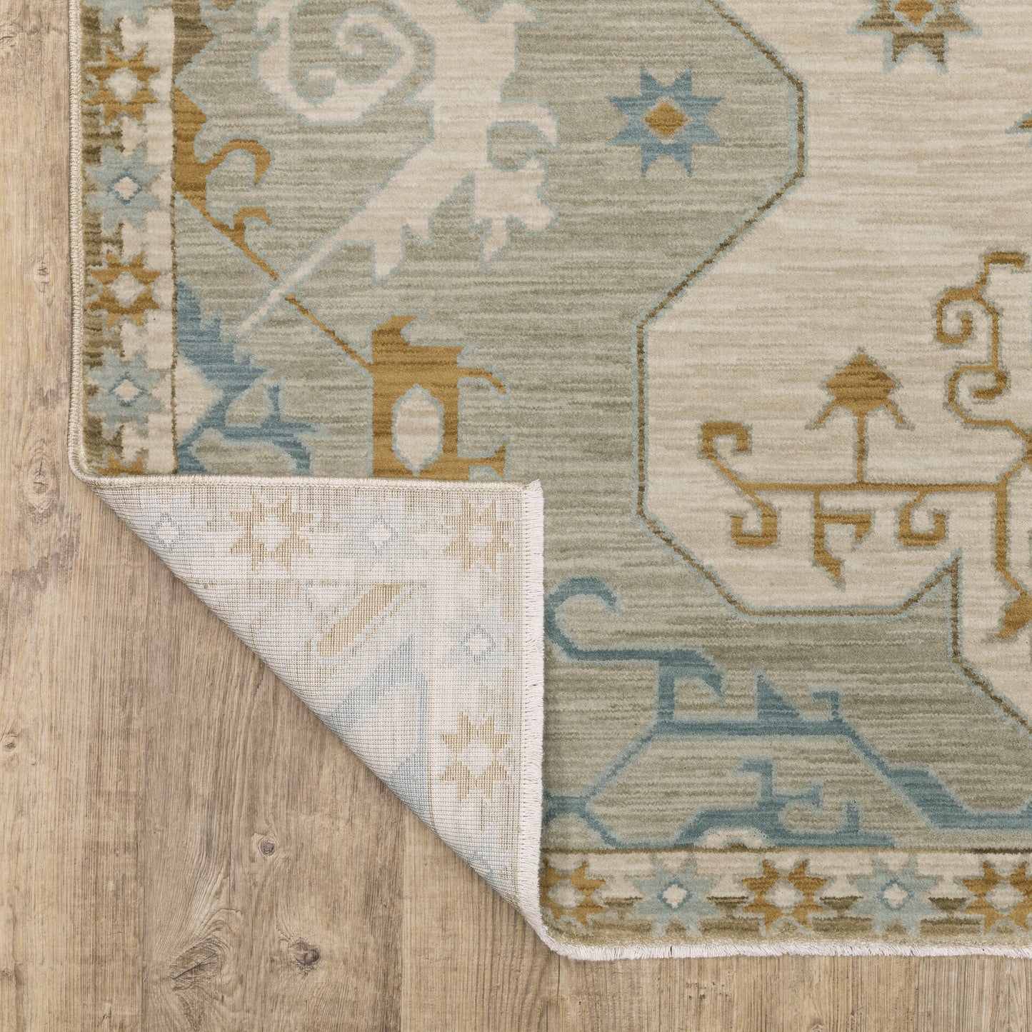 Maeve Medallion Beige/ Grey Southwest/Lodge Cut Pile Rug