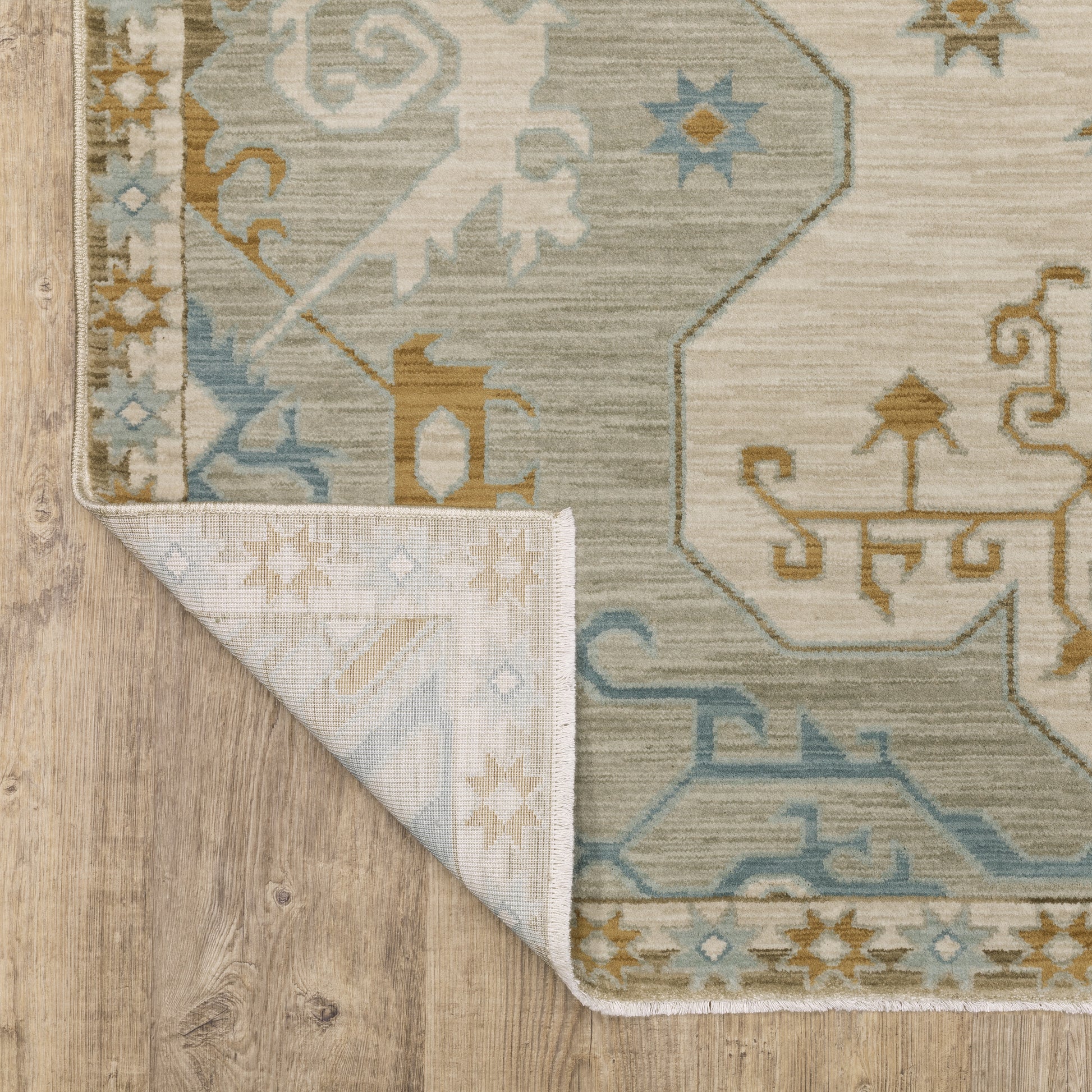 Maeve Medallion Beige/ Grey Southwest/Lodge Cut Pile Rug