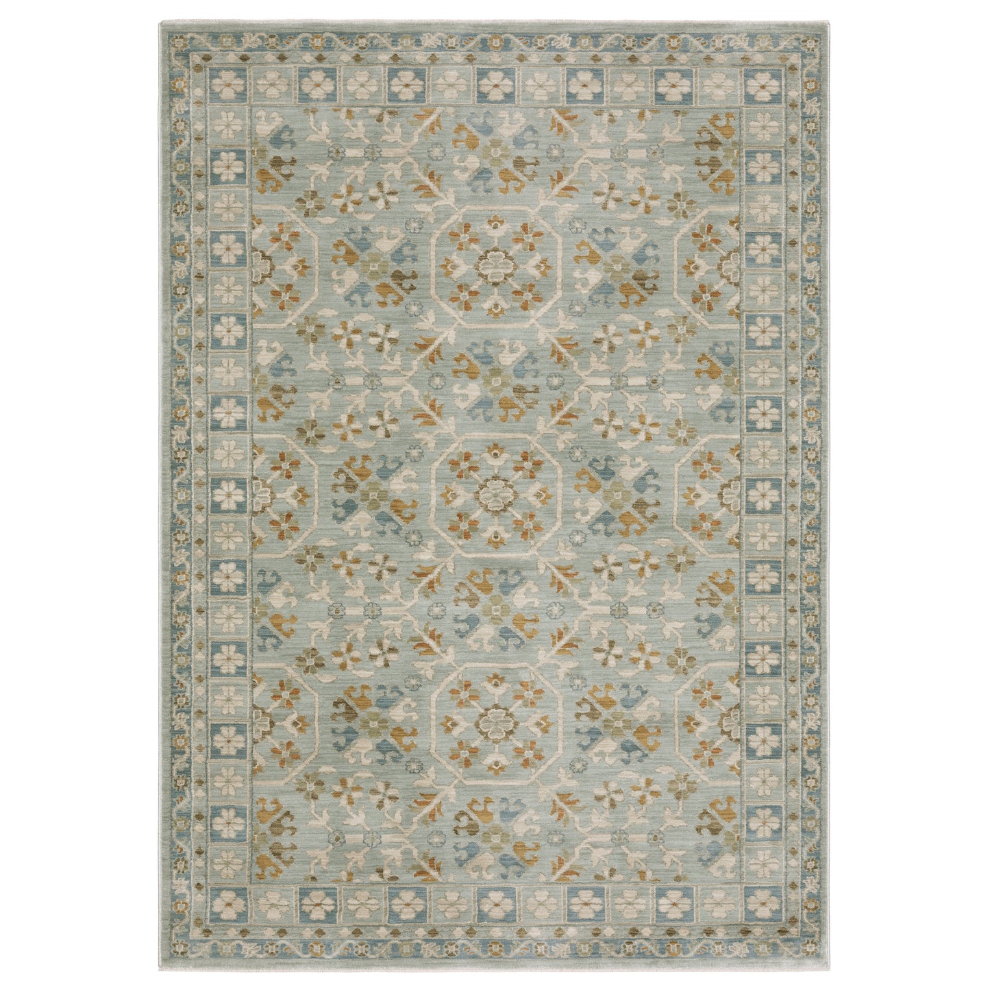 Maeve MAE14 Blue Floral Rug