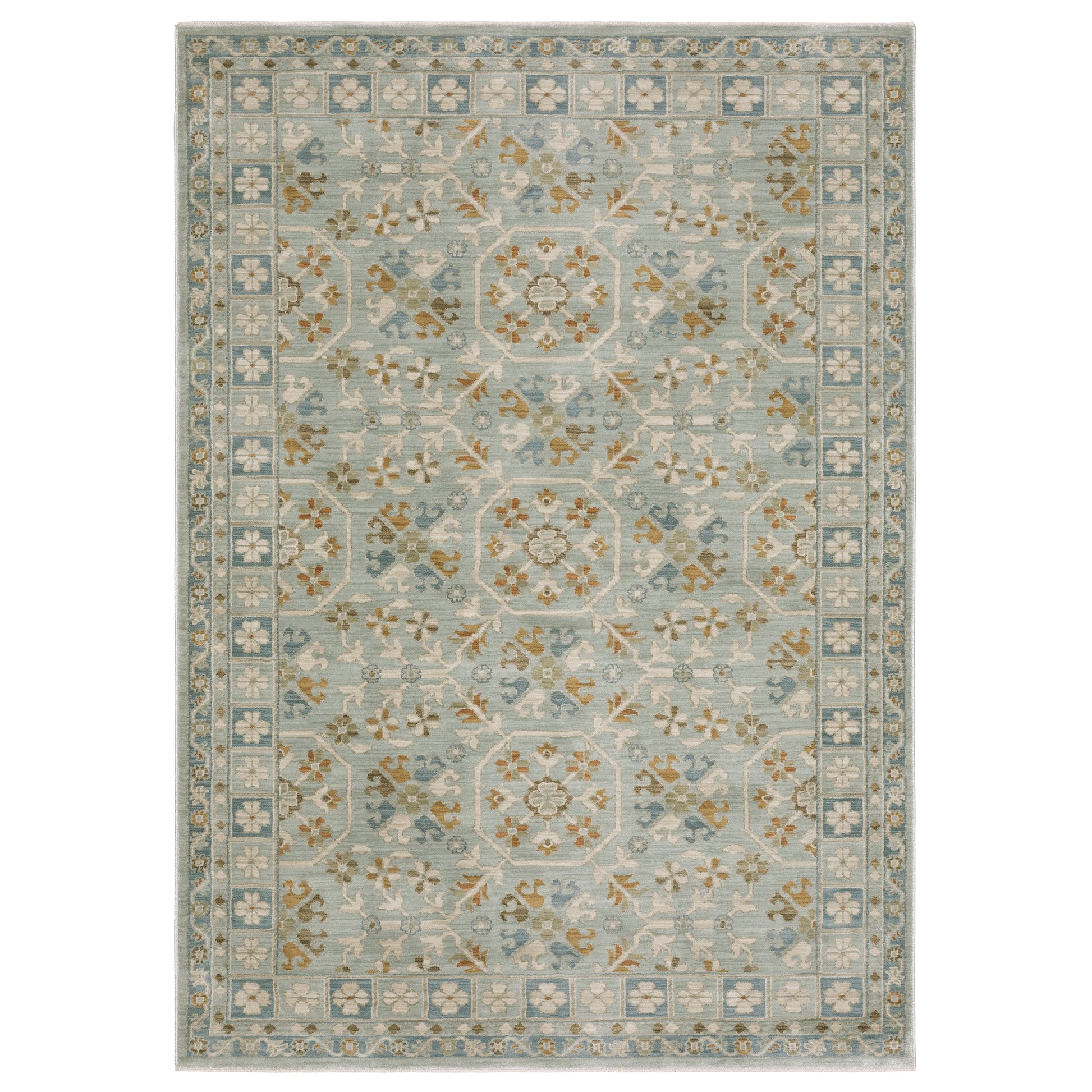 Maeve MAE14 Blue Floral Rug